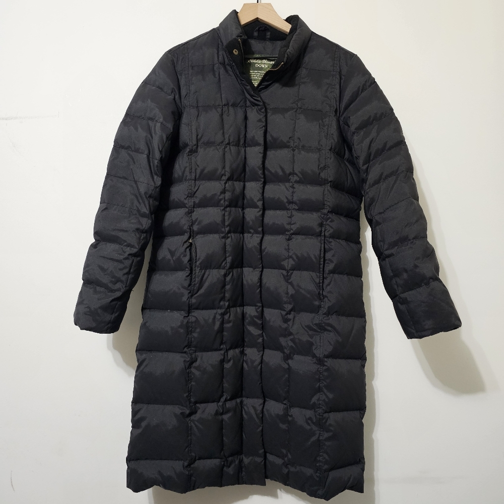 Eddia Bauer Quilted Down Long Jacket